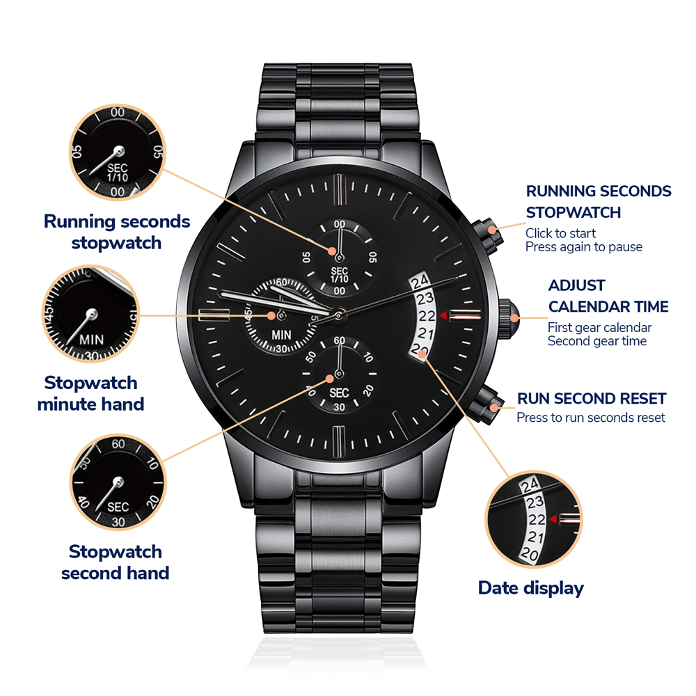 To My Husband and Soulmate - Chronograph Watch