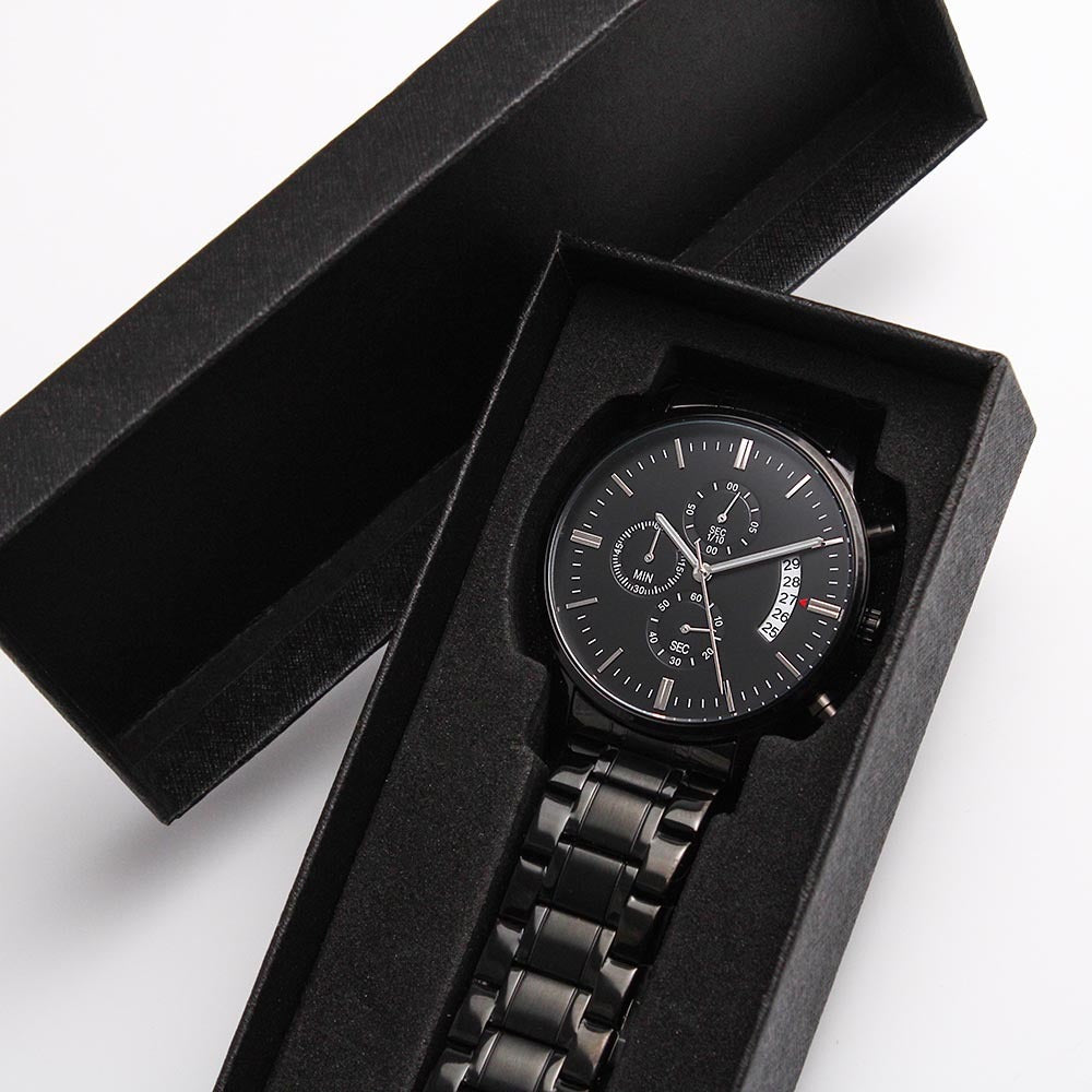 To My Stepped-Up Dad - Thank You for Loving Me As Your Own - Chronograph Watch