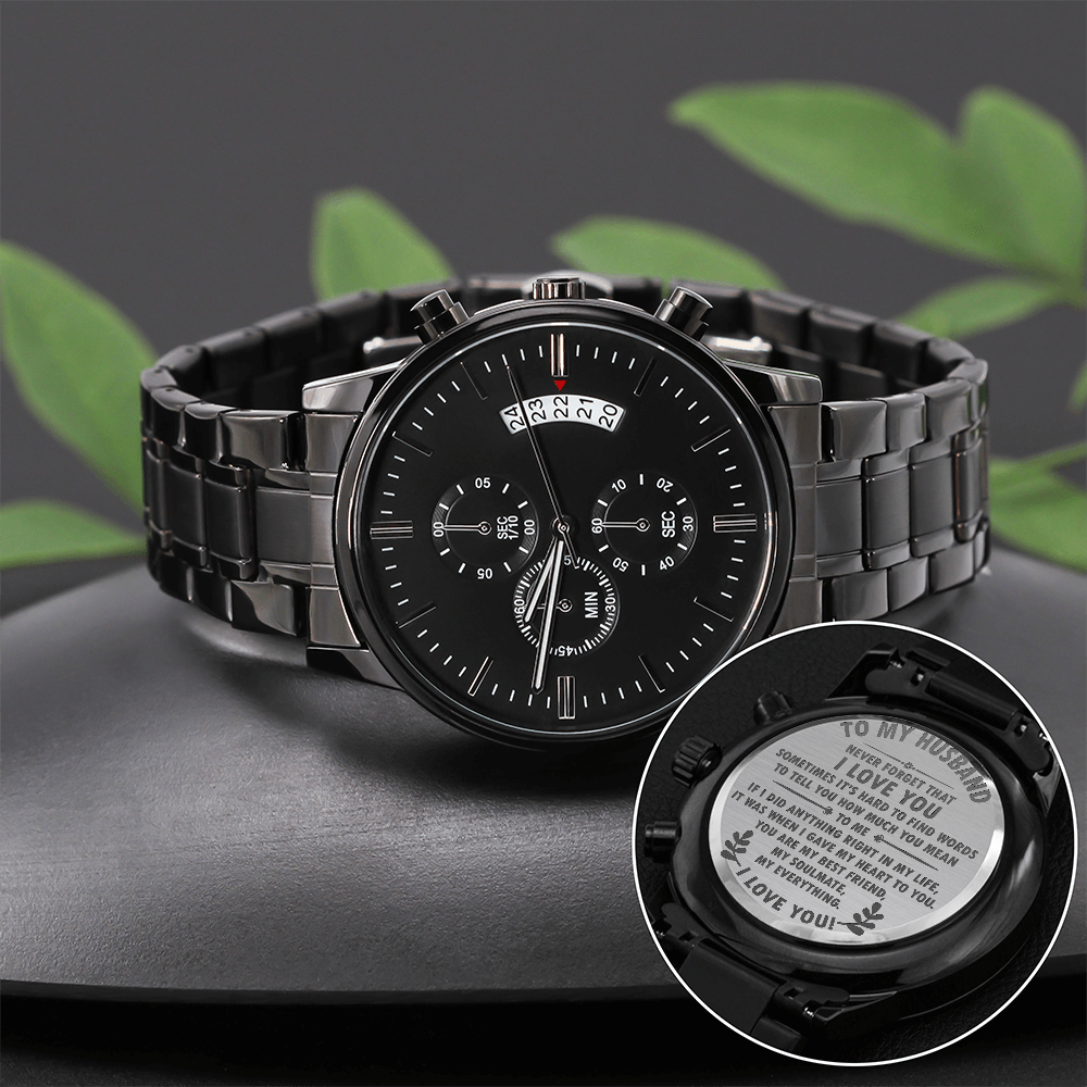 To My Husband and Soulmate - Chronograph Watch