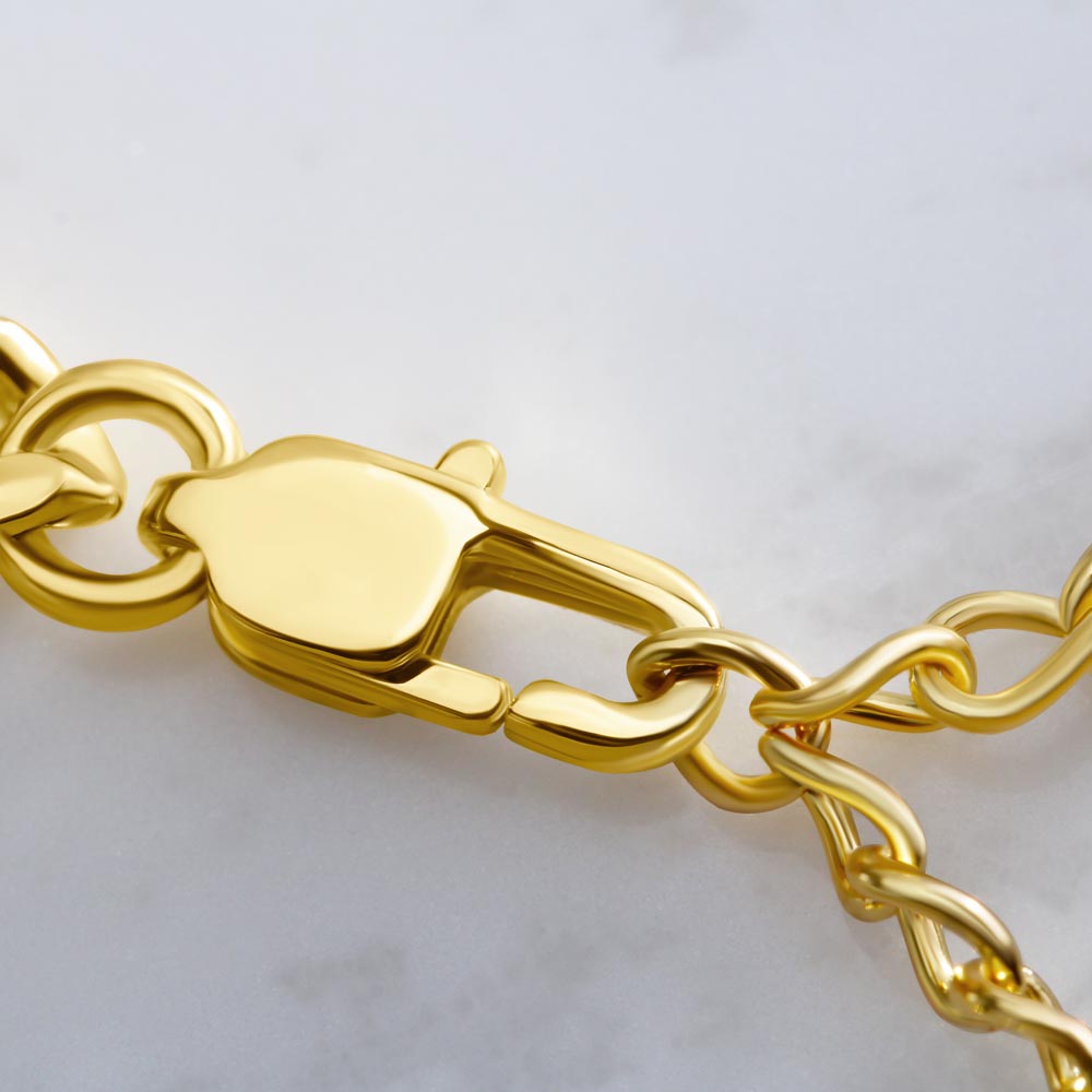 To My Husband - Cuban Link Chain - Father message