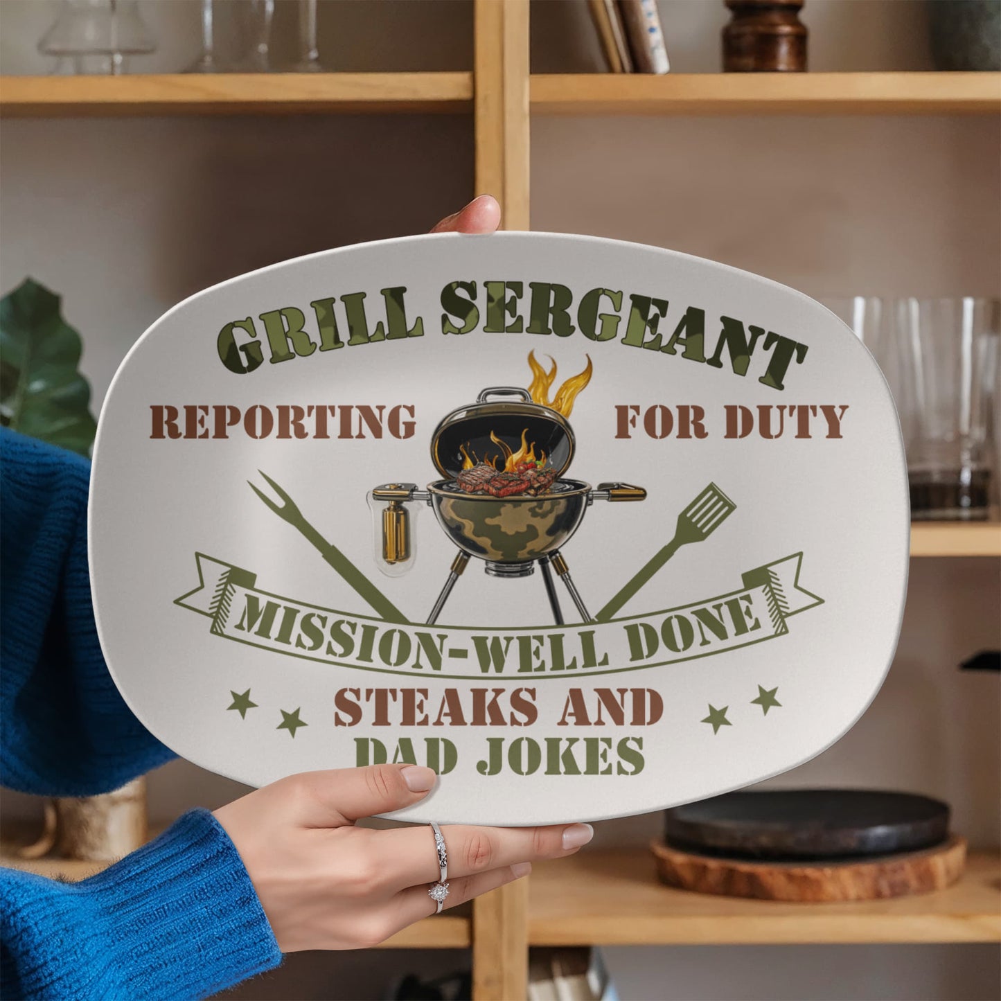 Gifts for Him - Grill Sergeant Platter
