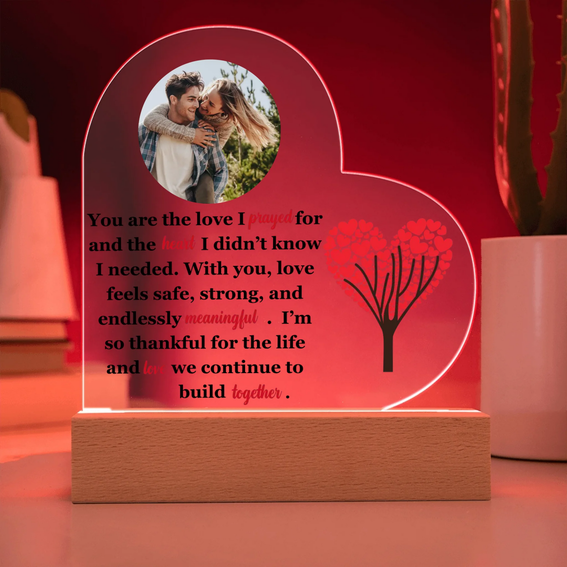 Acrylic Heart LED 12
