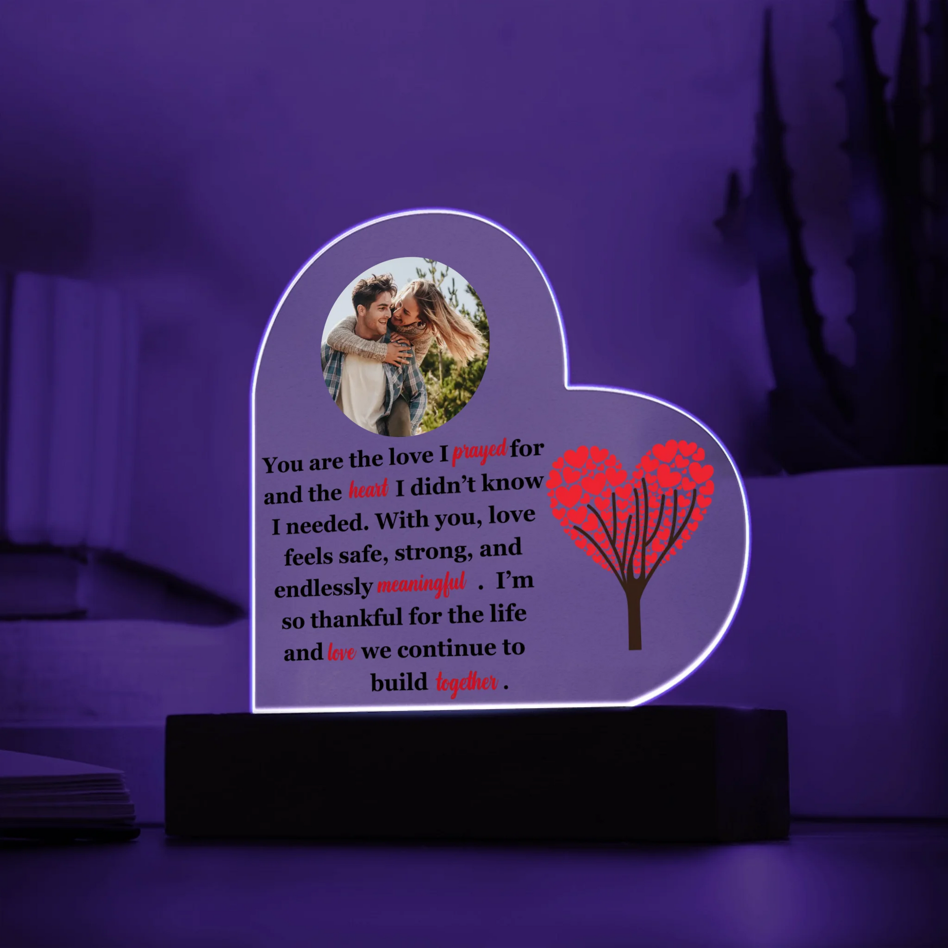 Acrylic Heart LED 3