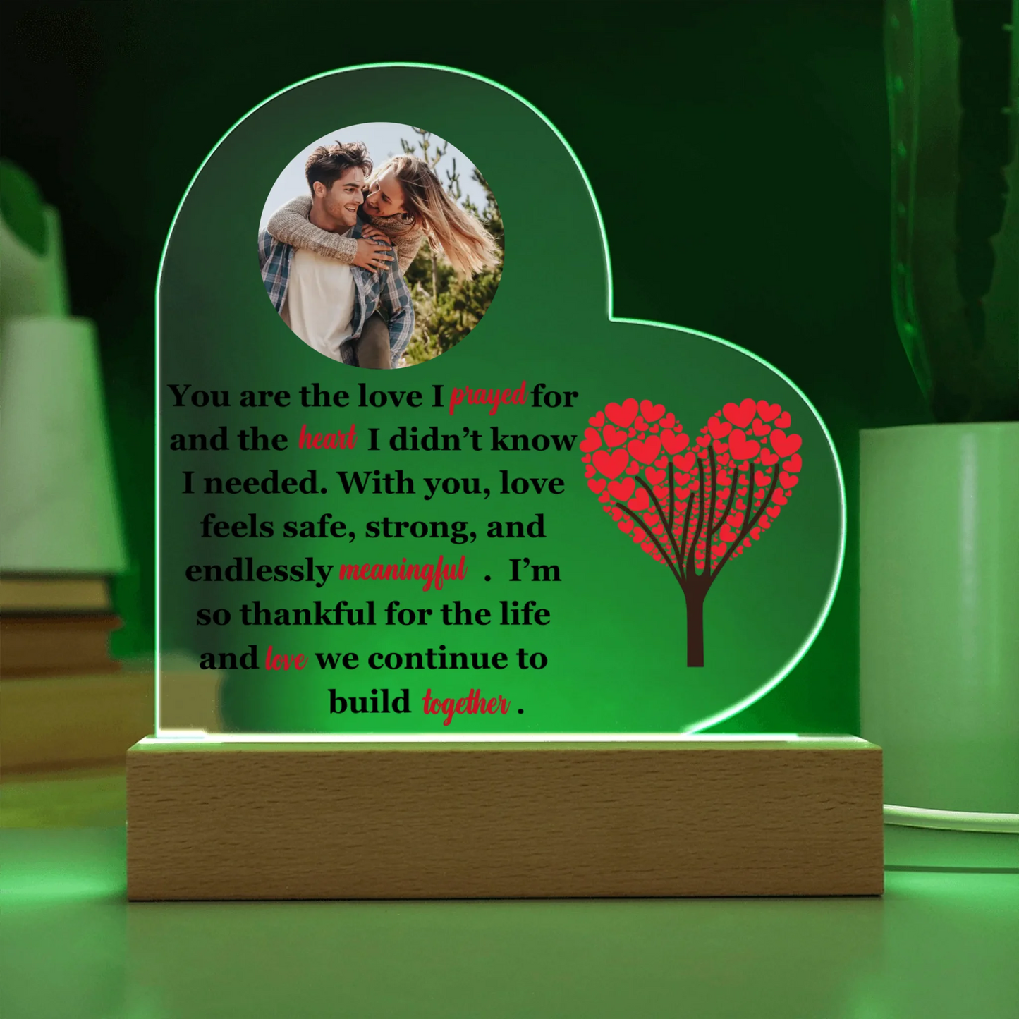 Acrylic Heart LED 10