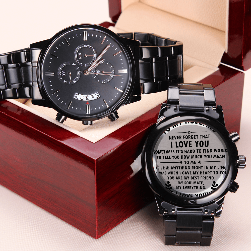 To My Husband and Soulmate - Chronograph Watch