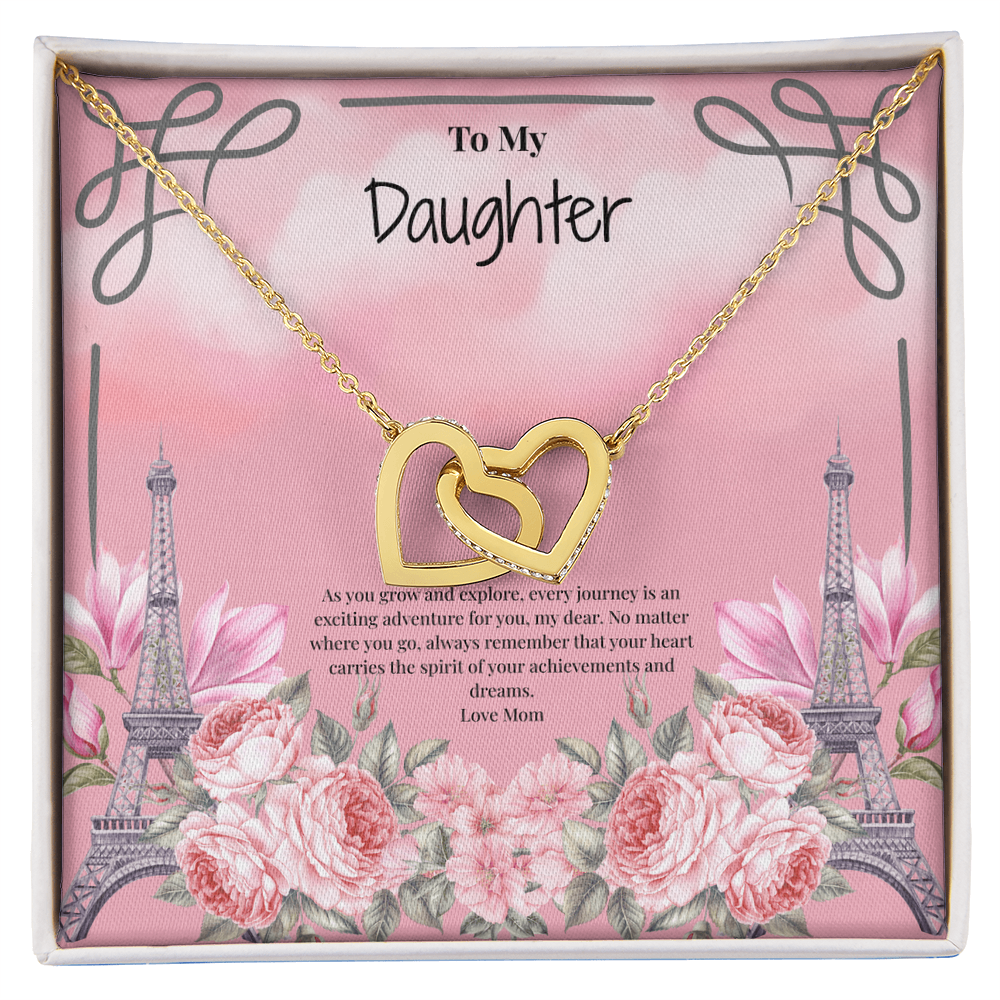 Mother to Daughter Interlocking Hearts Necklace - Your next Journey