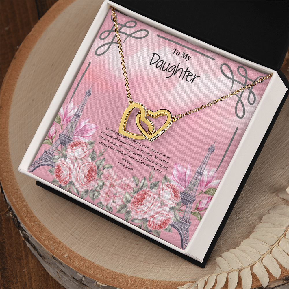 Mother to Daughter Interlocking Hearts Necklace - Your next Journey