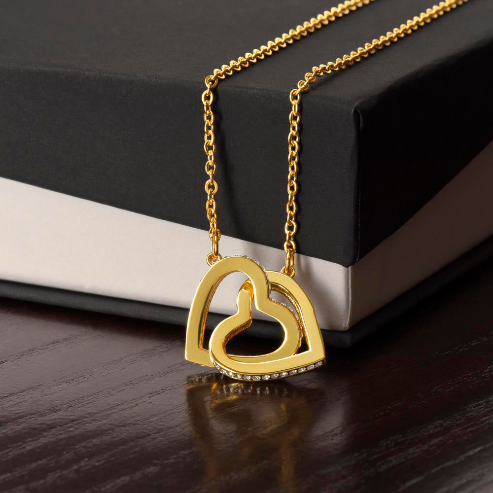 Mother to Daughter Interlocking Hearts Necklace - Your next Journey