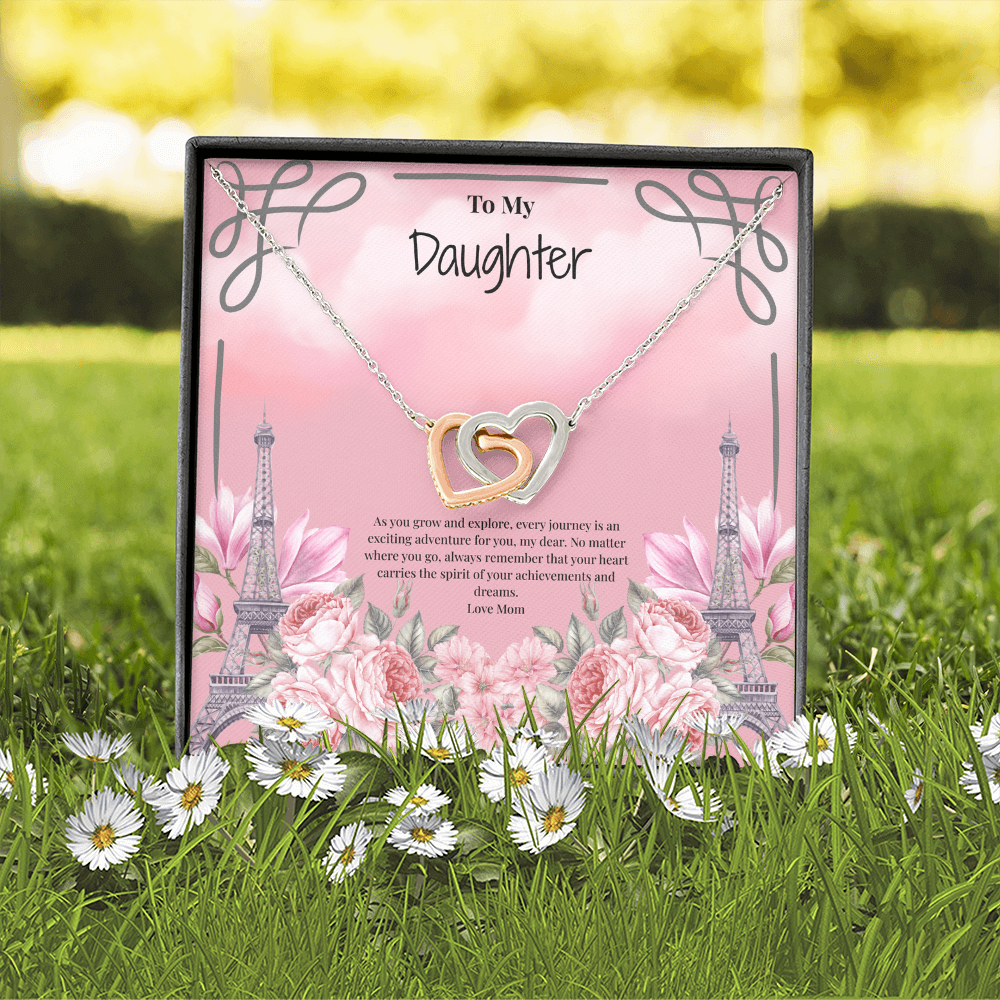 Mother to Daughter Interlocking Hearts Necklace - Your next Journey