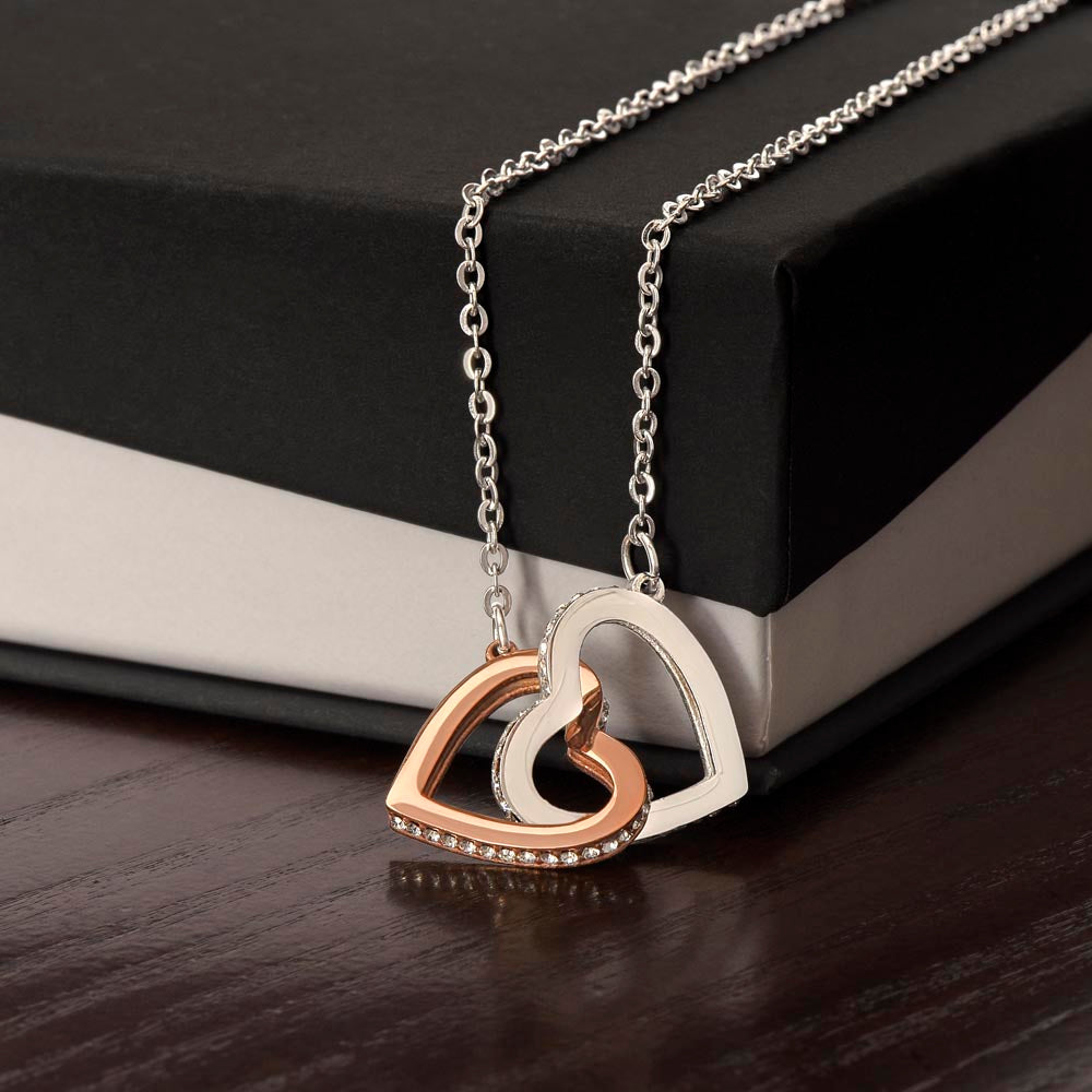 Mother to Daughter Interlocking Hearts Necklace - Your next Journey