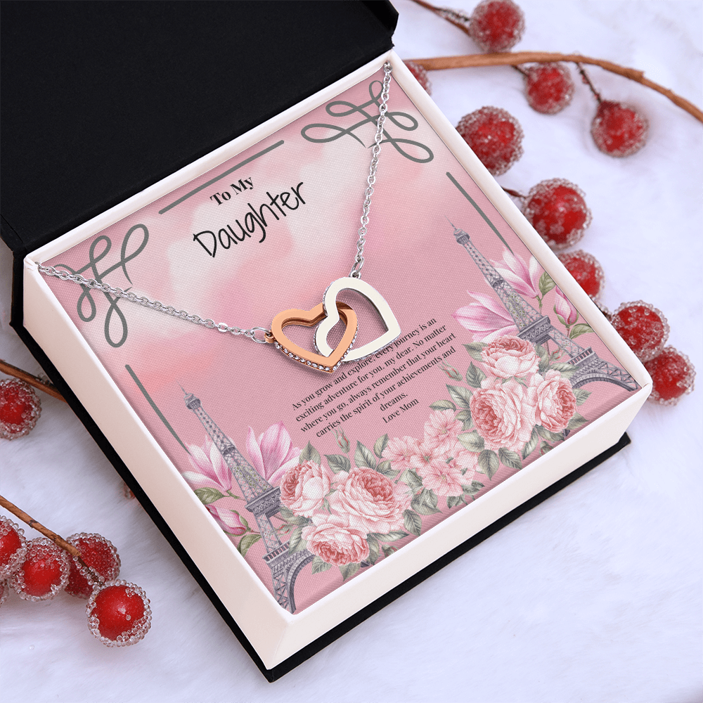 Mother to Daughter Interlocking Hearts Necklace - Your next Journey