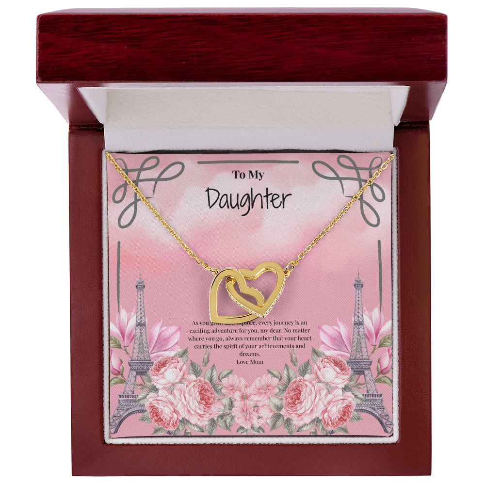 Mother to Daughter Interlocking Hearts Necklace - Your next Journey