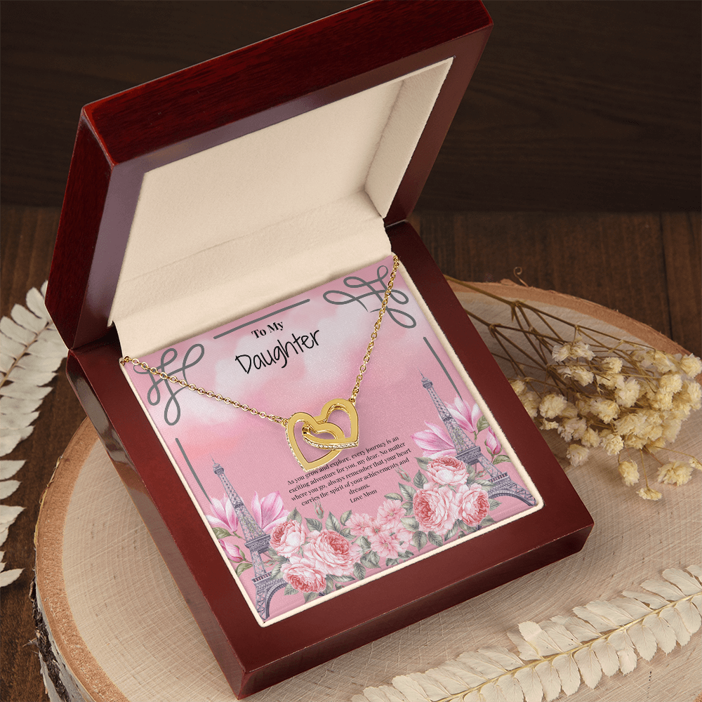 Mother to Daughter Interlocking Hearts Necklace - Your next Journey