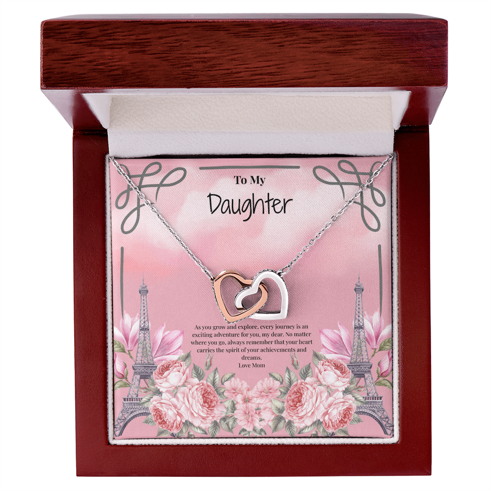 Mother to Daughter Interlocking Hearts Necklace - Your next Journey