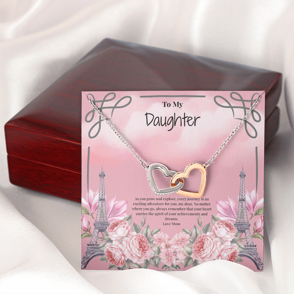Mother to Daughter Interlocking Hearts Necklace - Your next Journey