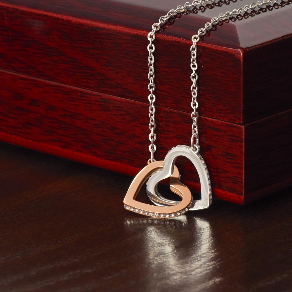 Mother to Daughter Interlocking Hearts Necklace - Your next Journey