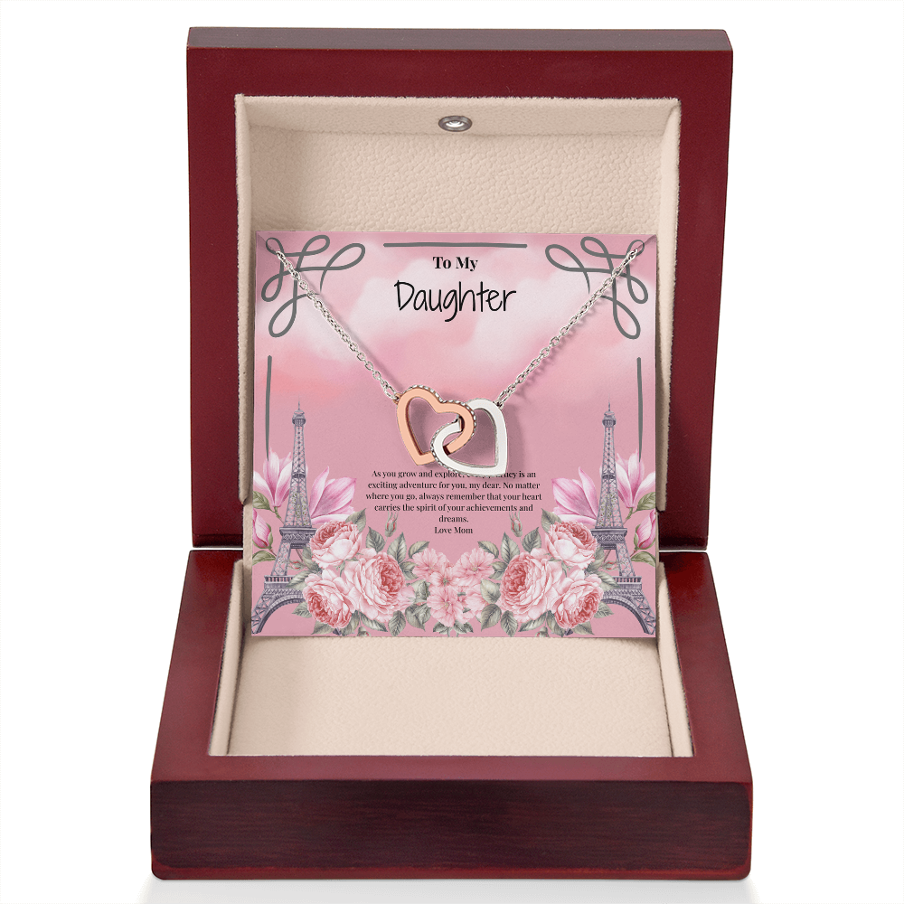 Mother to Daughter Interlocking Hearts Necklace - Your next Journey