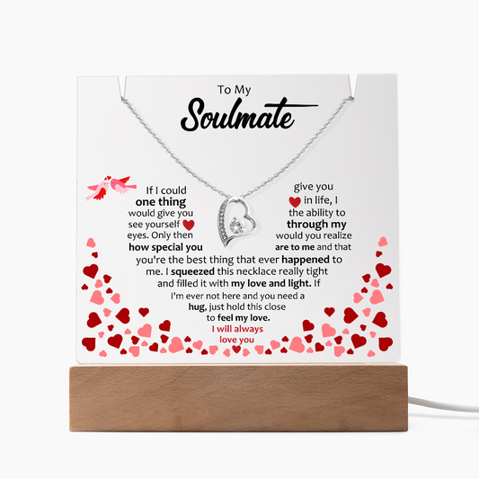 To My Soulmate - Forever Love Necklace Acrylic Bundle