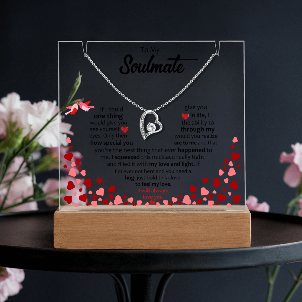 To My Soulmate - Forever Love Necklace Acrylic Bundle