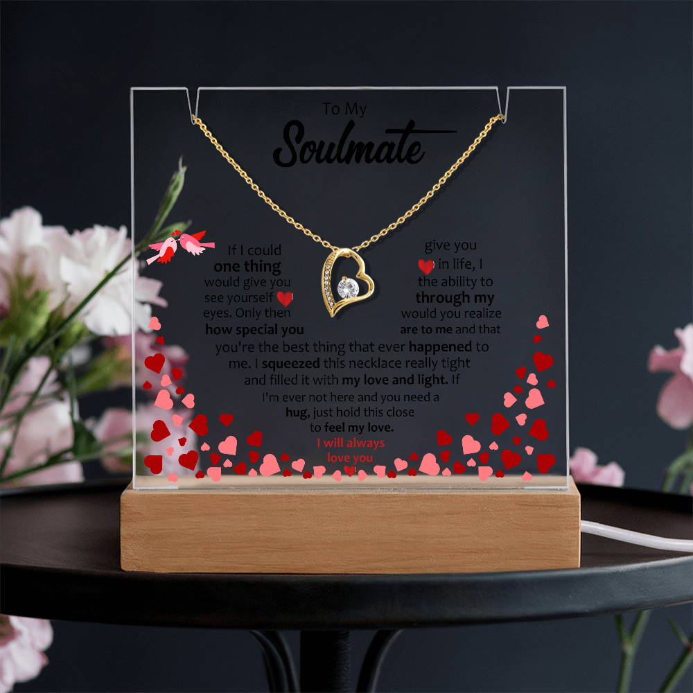 To My Soulmate - Forever Love Necklace Acrylic Bundle