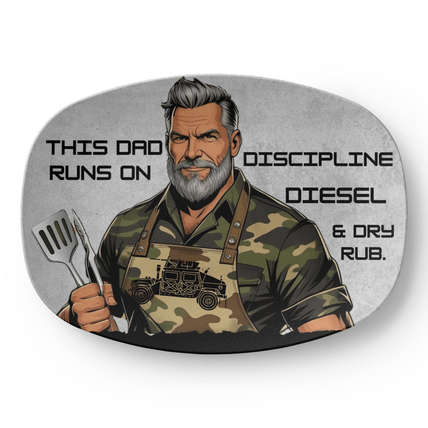 To My Dad - Military Dad Grilling Platter