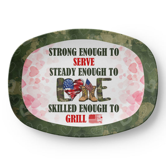 Strong Enough to Serve, Loved Enough to Grill – Valentine's Day Military Platter