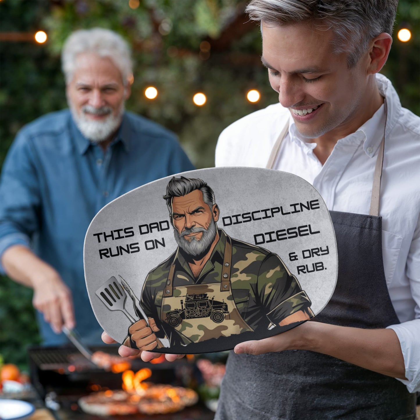 To My Dad - Military Dad Grilling Platter