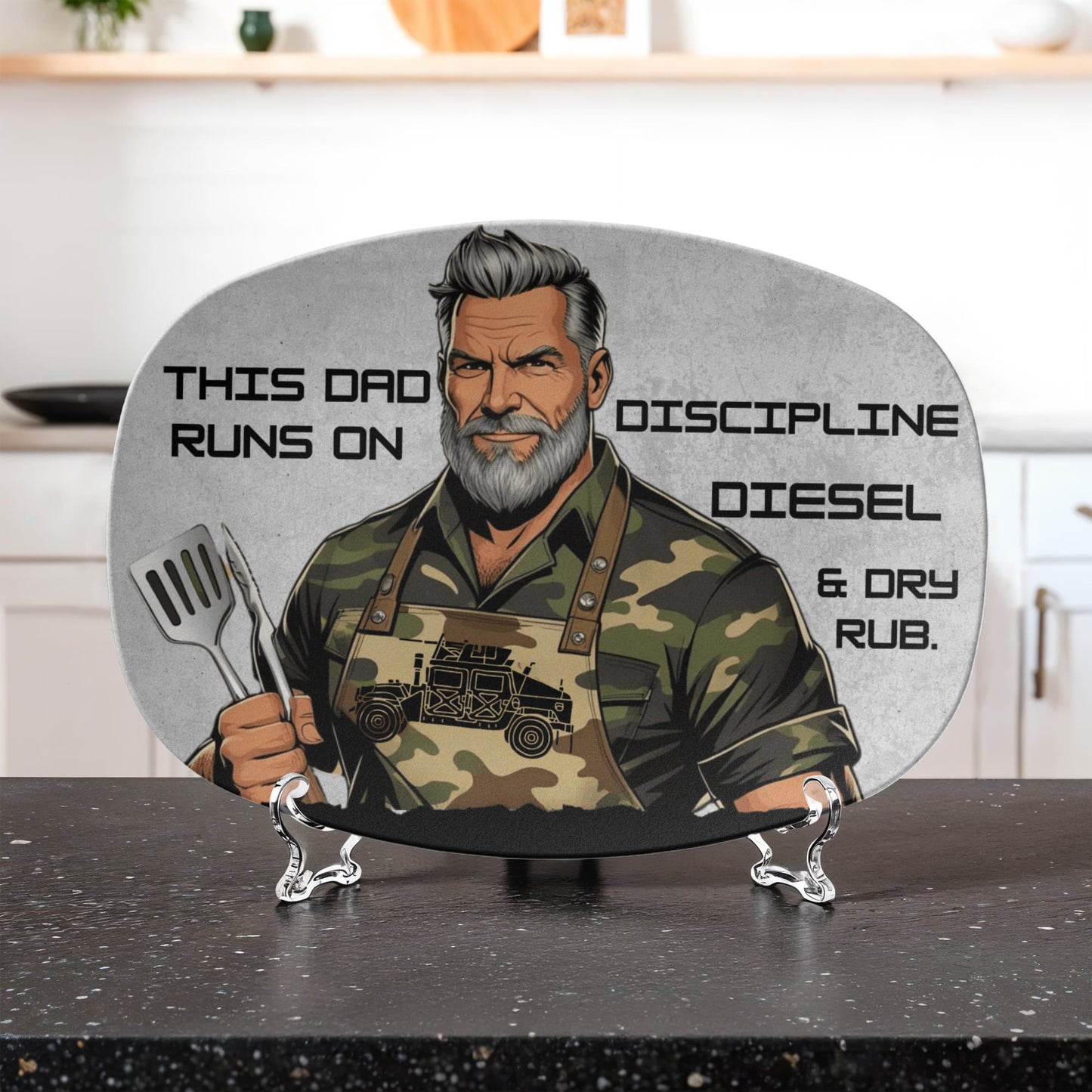 To My Dad - Military Dad Grilling Platter