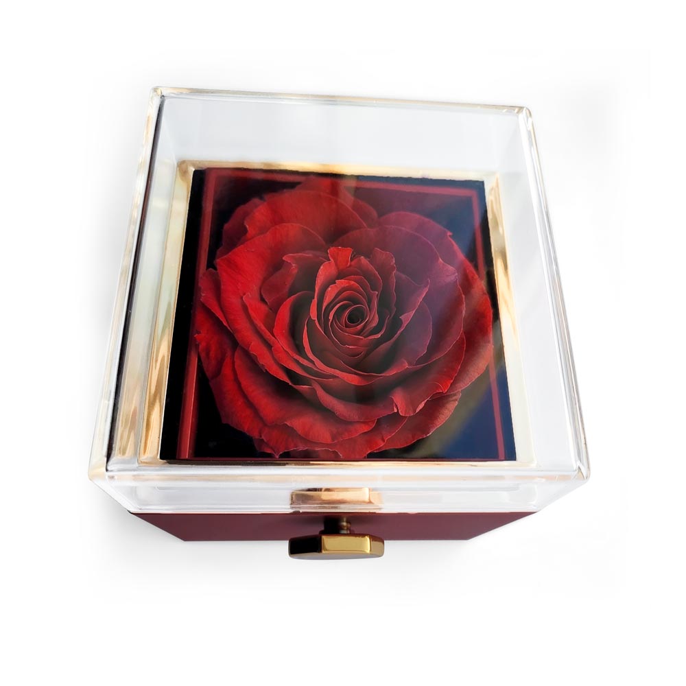 Happy Anniversary Love Knot Necklace in Rose Gift Box- Wife