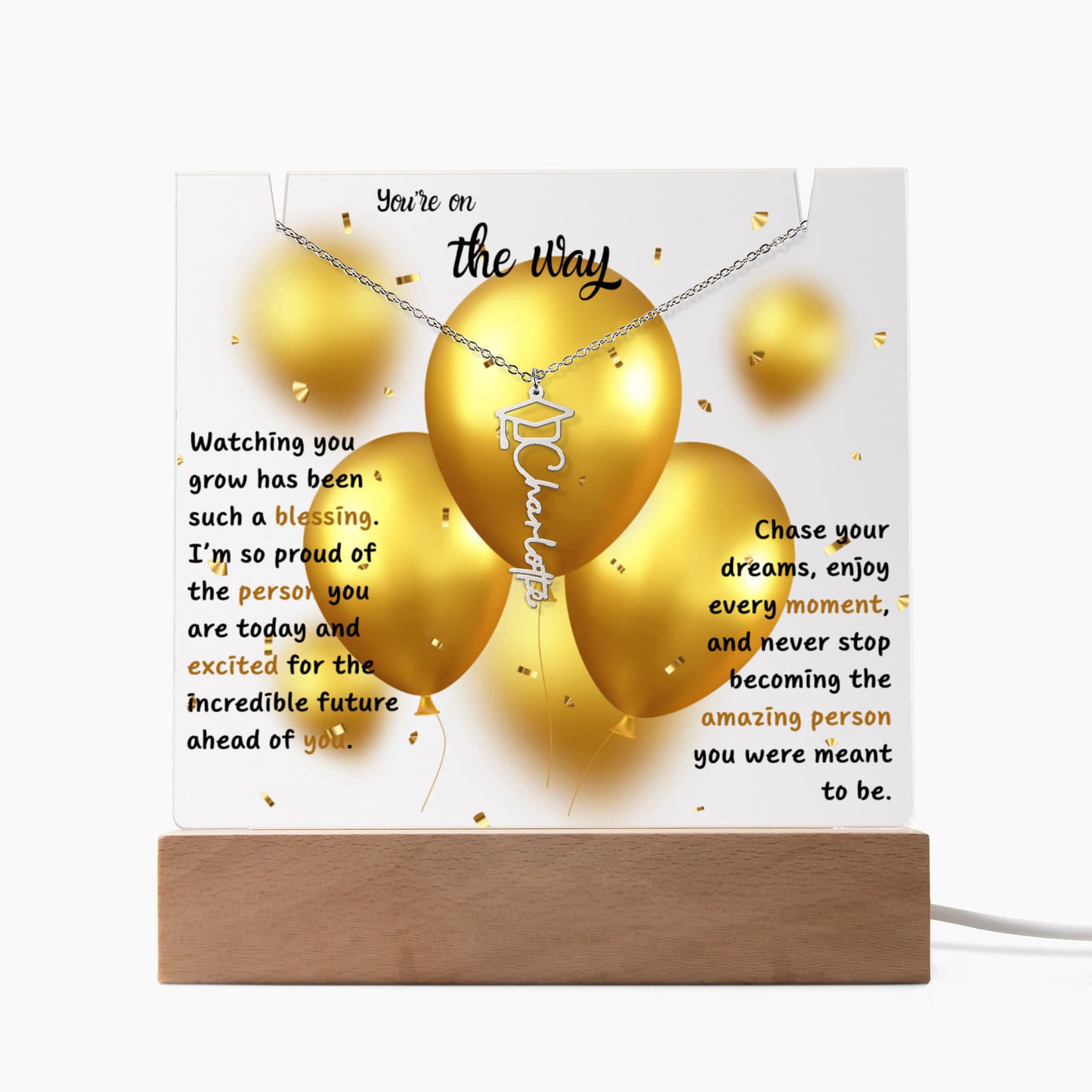 A Gift as Bright as Their Future - Keepsake Acrylic Graduation Bundle