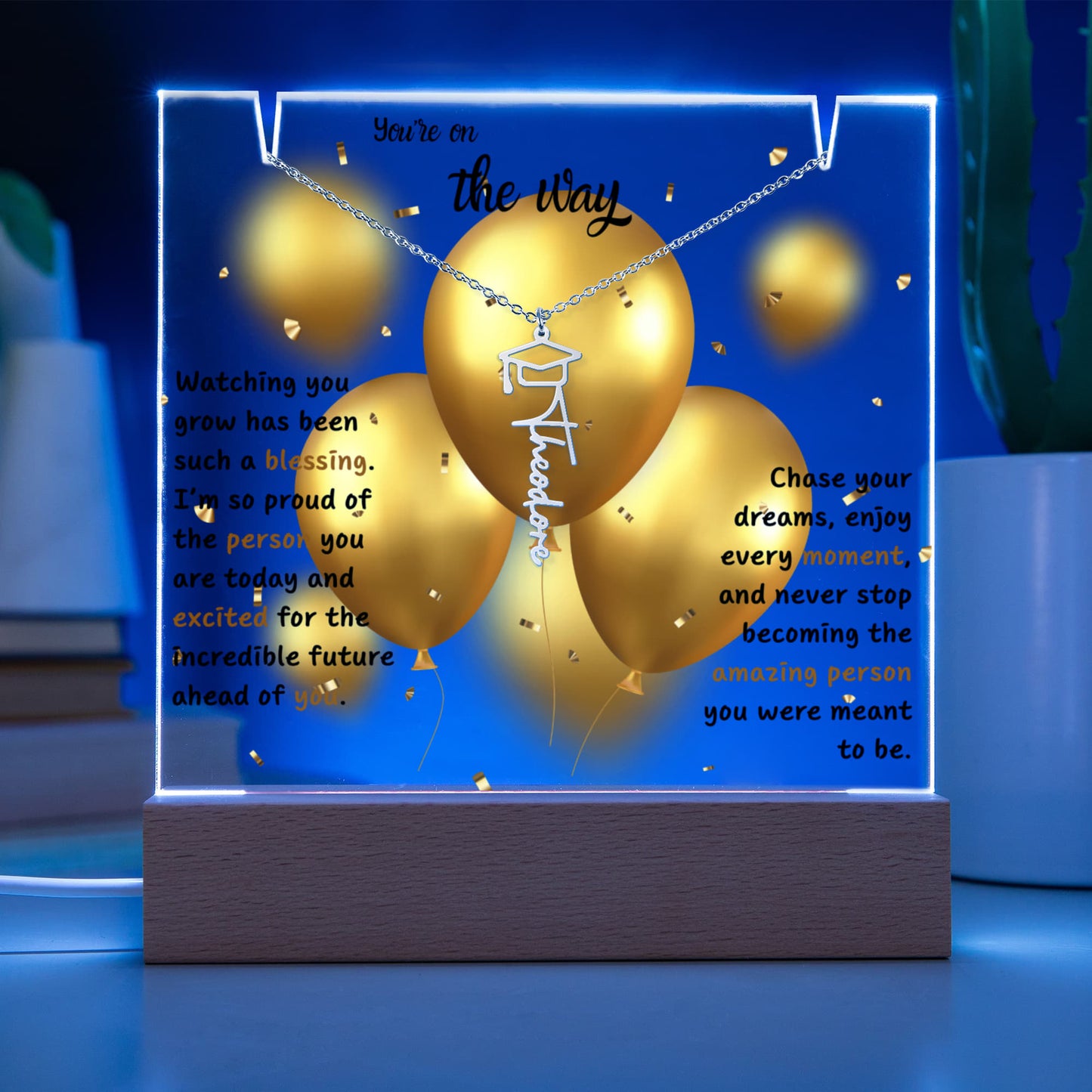 A Gift as Bright as Their Future - Keepsake Acrylic Graduation Bundle