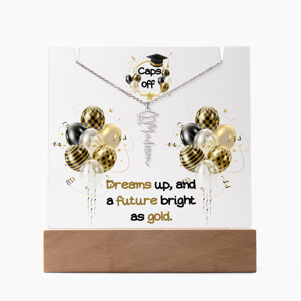 Caps Off, Celebrate Their Next Chapter in Style - Acrylic bundle
