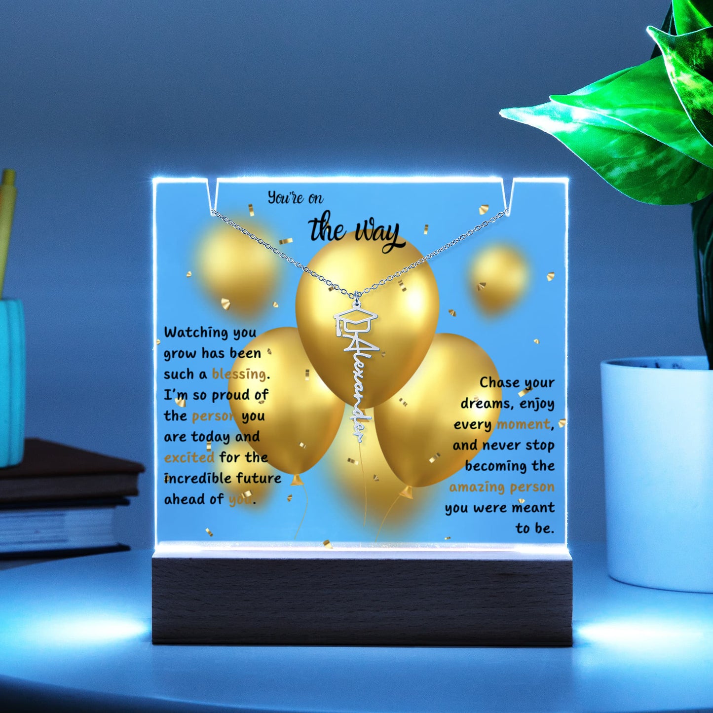 A Gift as Bright as Their Future - Keepsake Acrylic Graduation Bundle