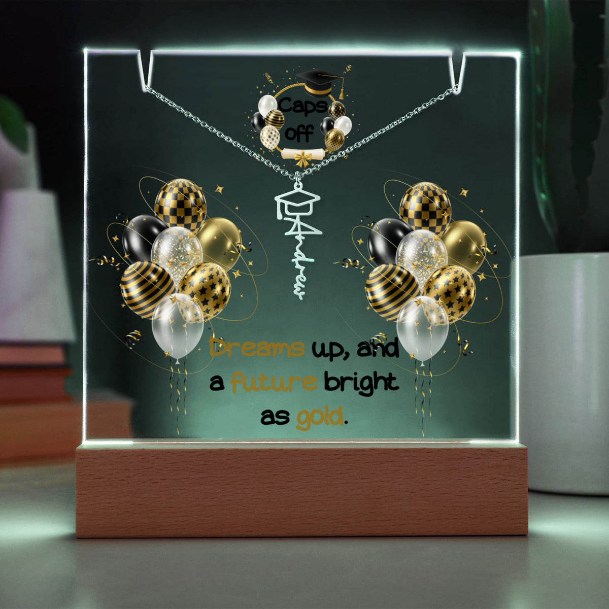 Caps Off, Celebrate Their Next Chapter in Style - Acrylic bundle