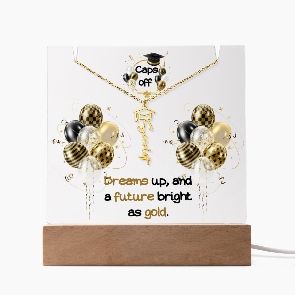Caps Off, Celebrate Their Next Chapter in Style - Acrylic bundle