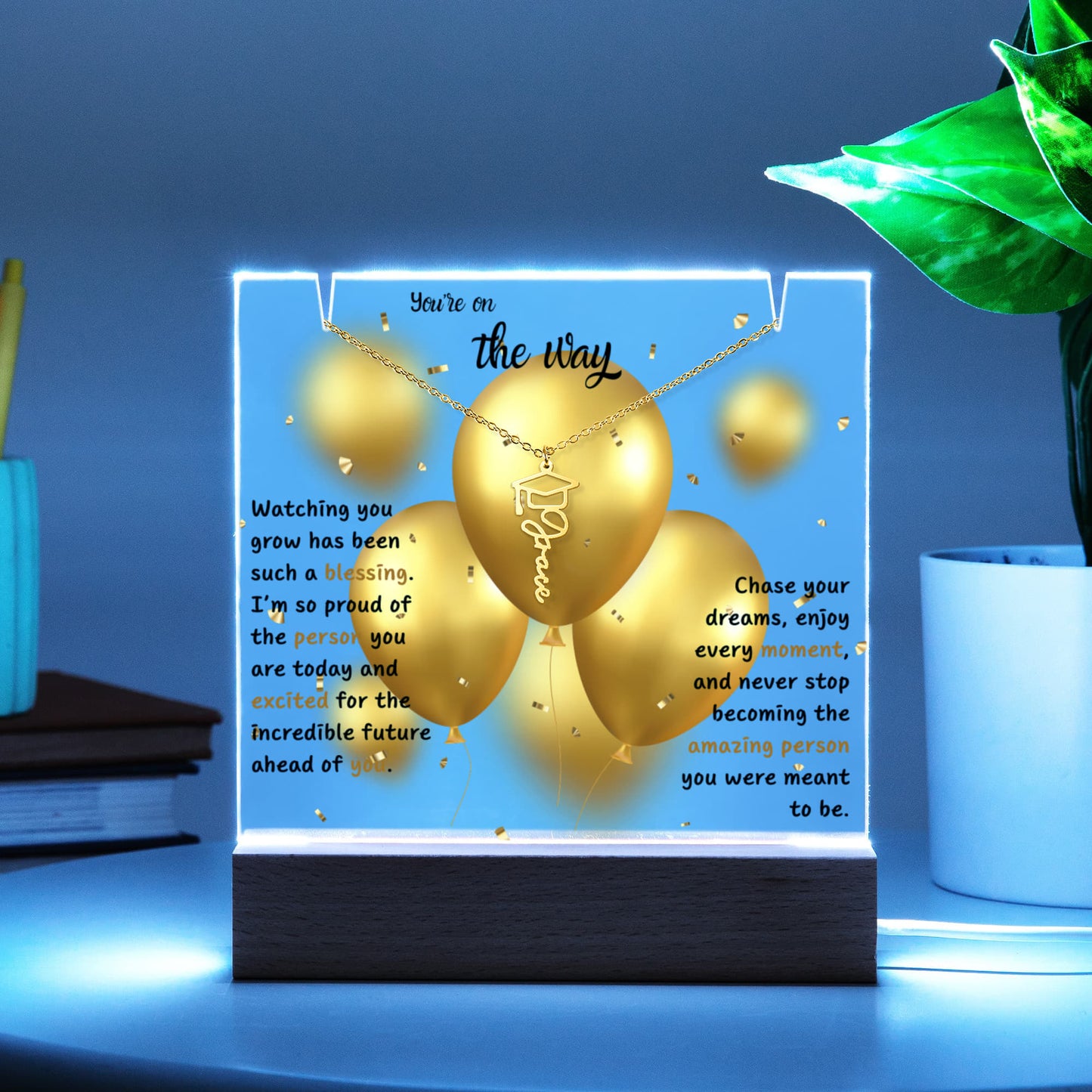 A Gift as Bright as Their Future - Keepsake Acrylic Graduation Bundle