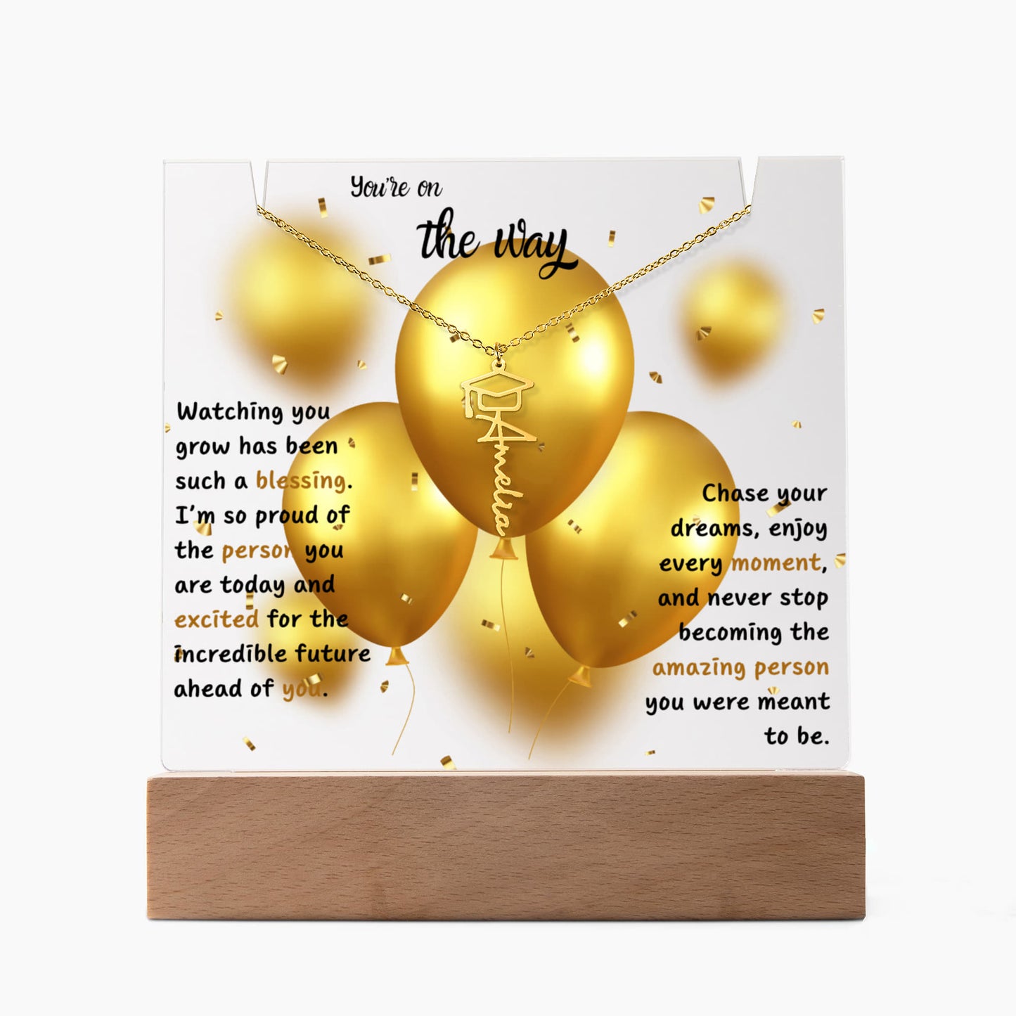 A Gift as Bright as Their Future - Keepsake Acrylic Graduation Bundle