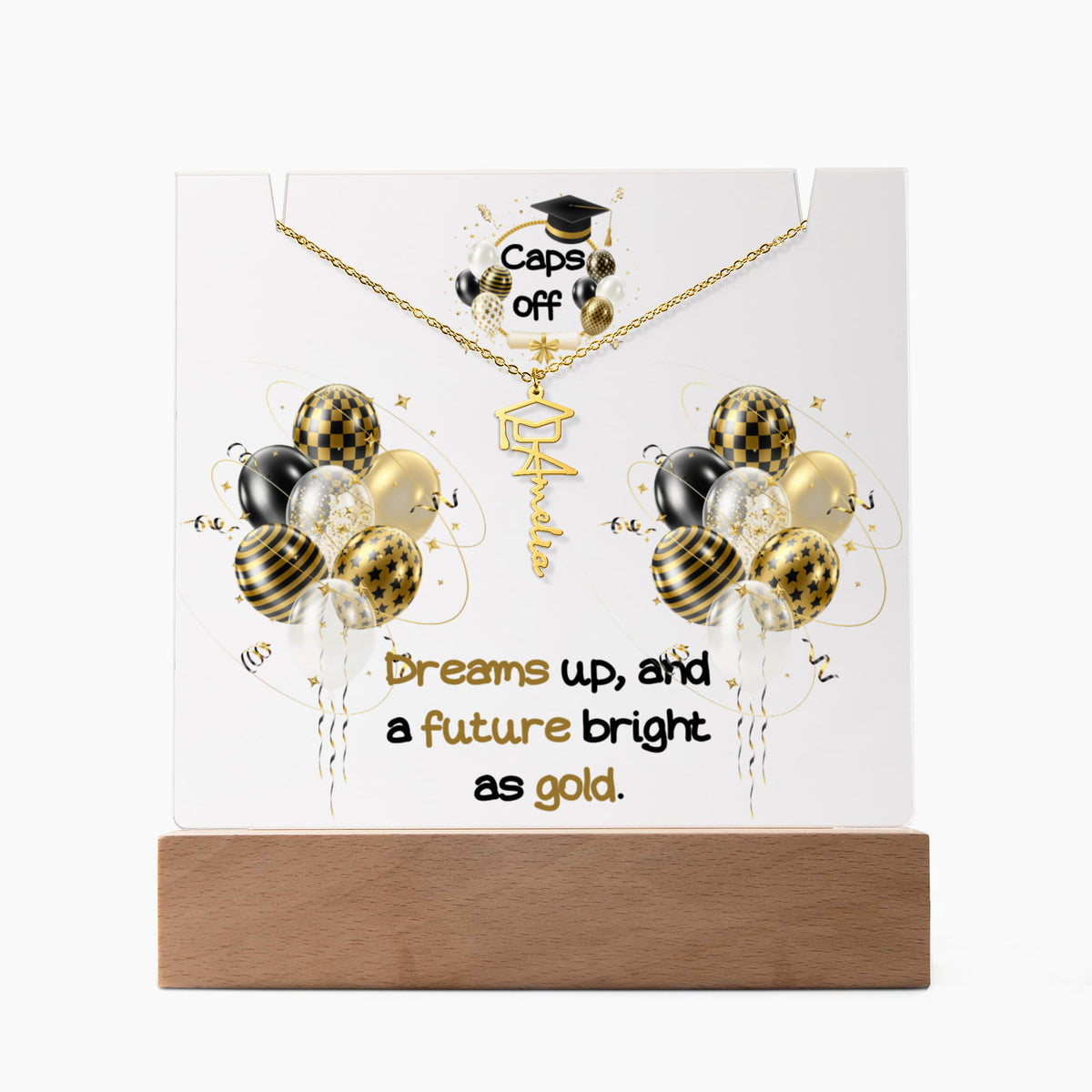 Caps Off, Celebrate Their Next Chapter in Style - Acrylic bundle