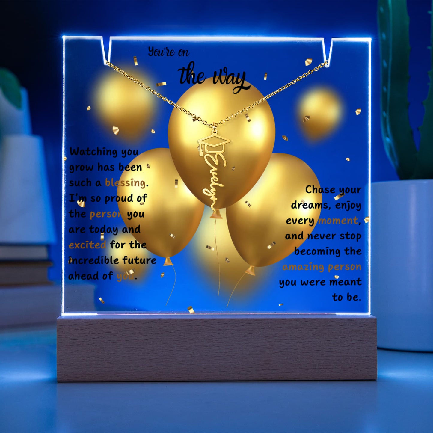 A Gift as Bright as Their Future - Keepsake Acrylic Graduation Bundle