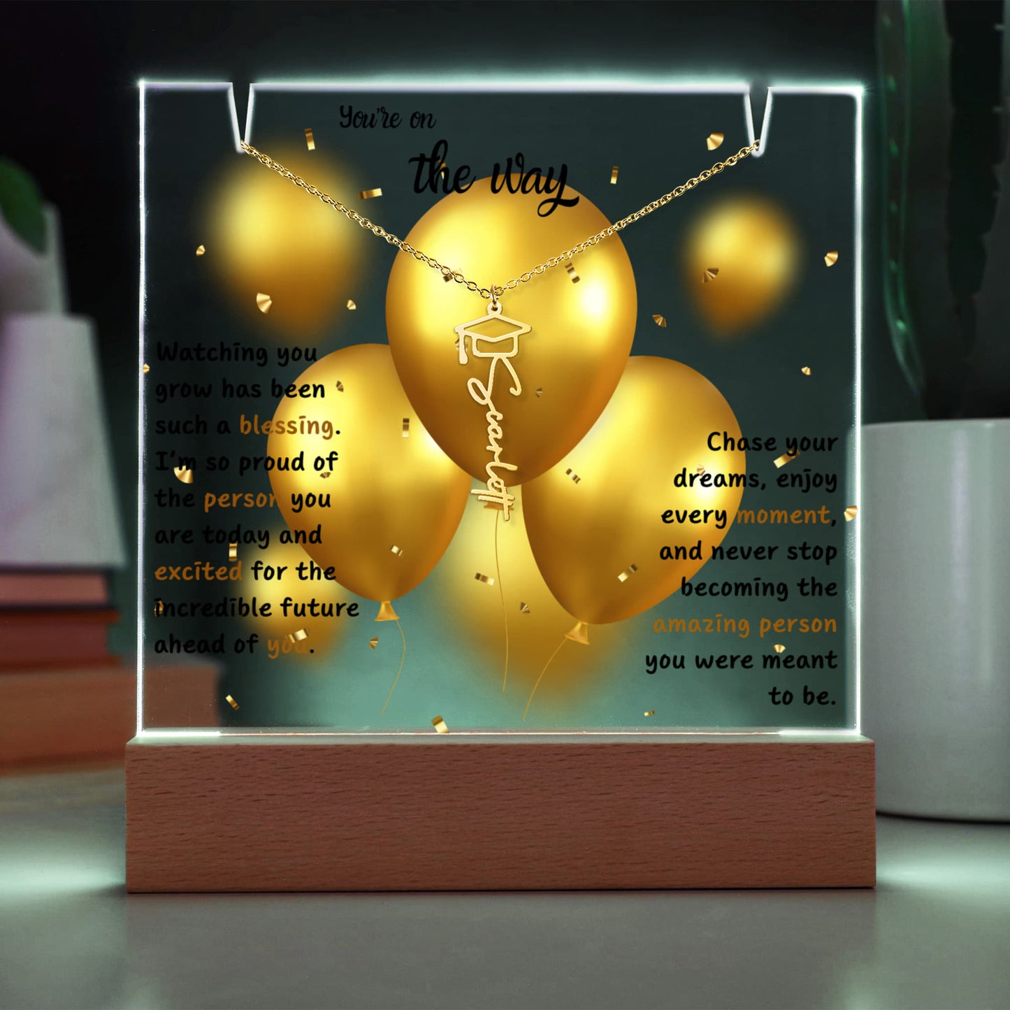 A Gift as Bright as Their Future - Keepsake Acrylic Graduation Bundle