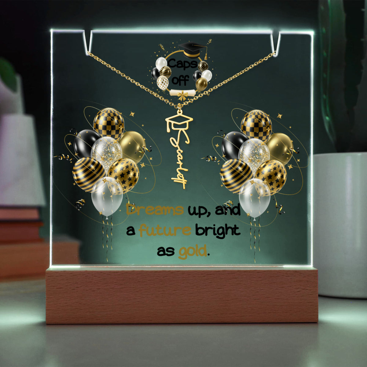 Caps Off, Celebrate Their Next Chapter in Style - Acrylic bundle